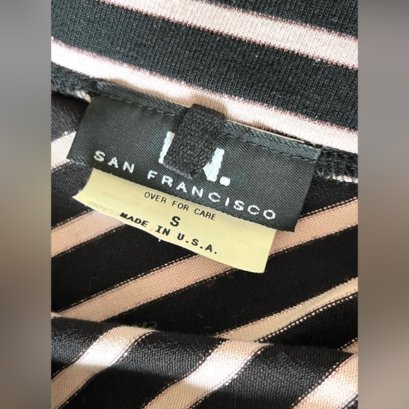 Pink & black striped tube top - Picture 2 of 3